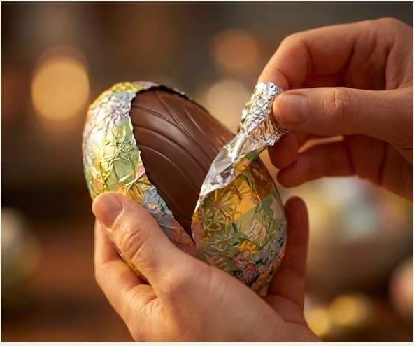 Déballage d'un œuf de Pâques Galler